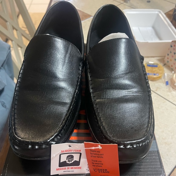 Deer Stags Other - Men’s size 12 wide black slip ons